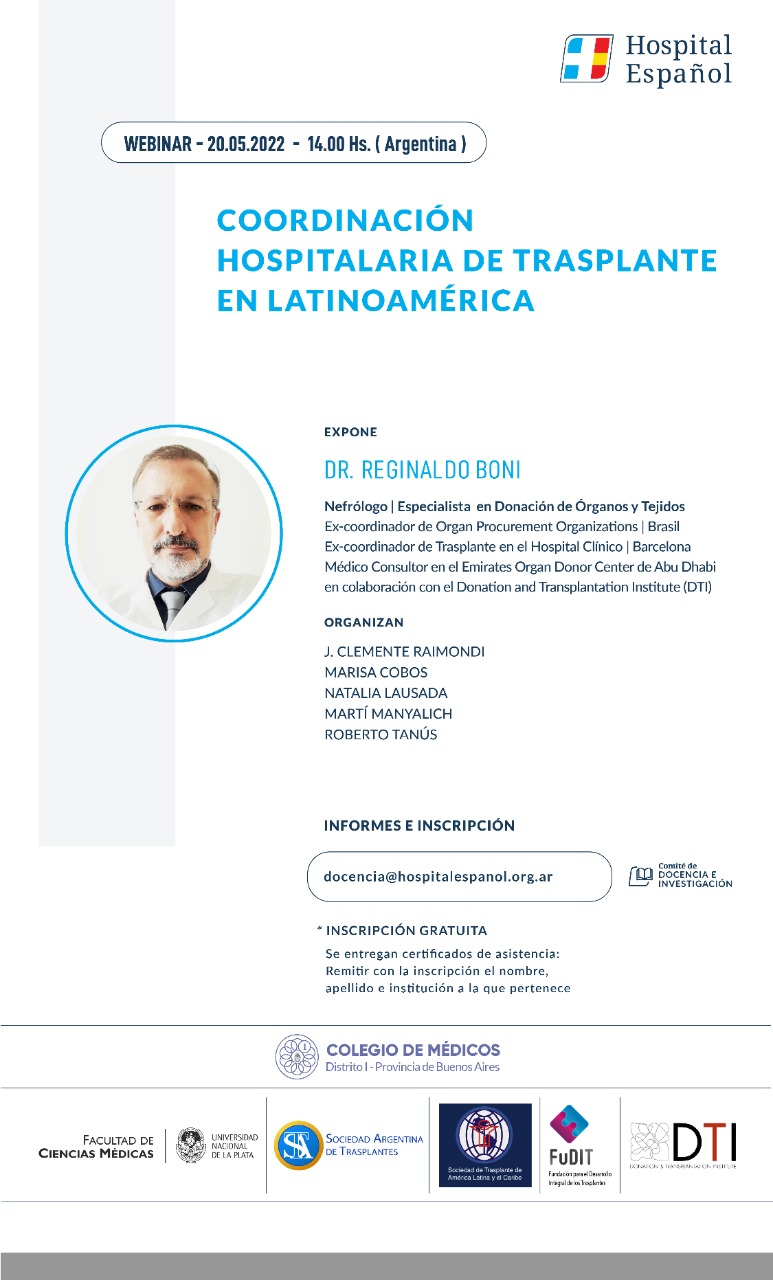 Webinar - Coordinación Hospitalaria de Trasplante en Latinoamérica
