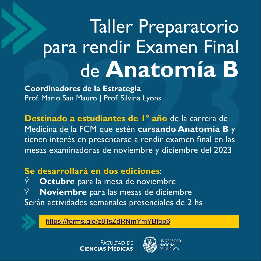 2023 08 Taller Preparatorio para Rendir Examen Final de Anatomía B