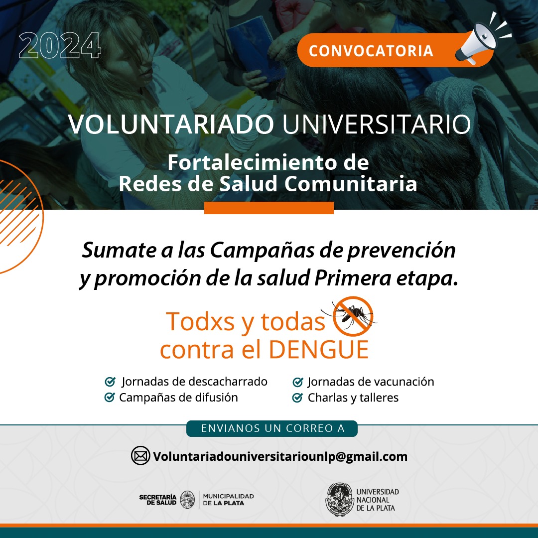 Convocatoria Voluntariado UNLP