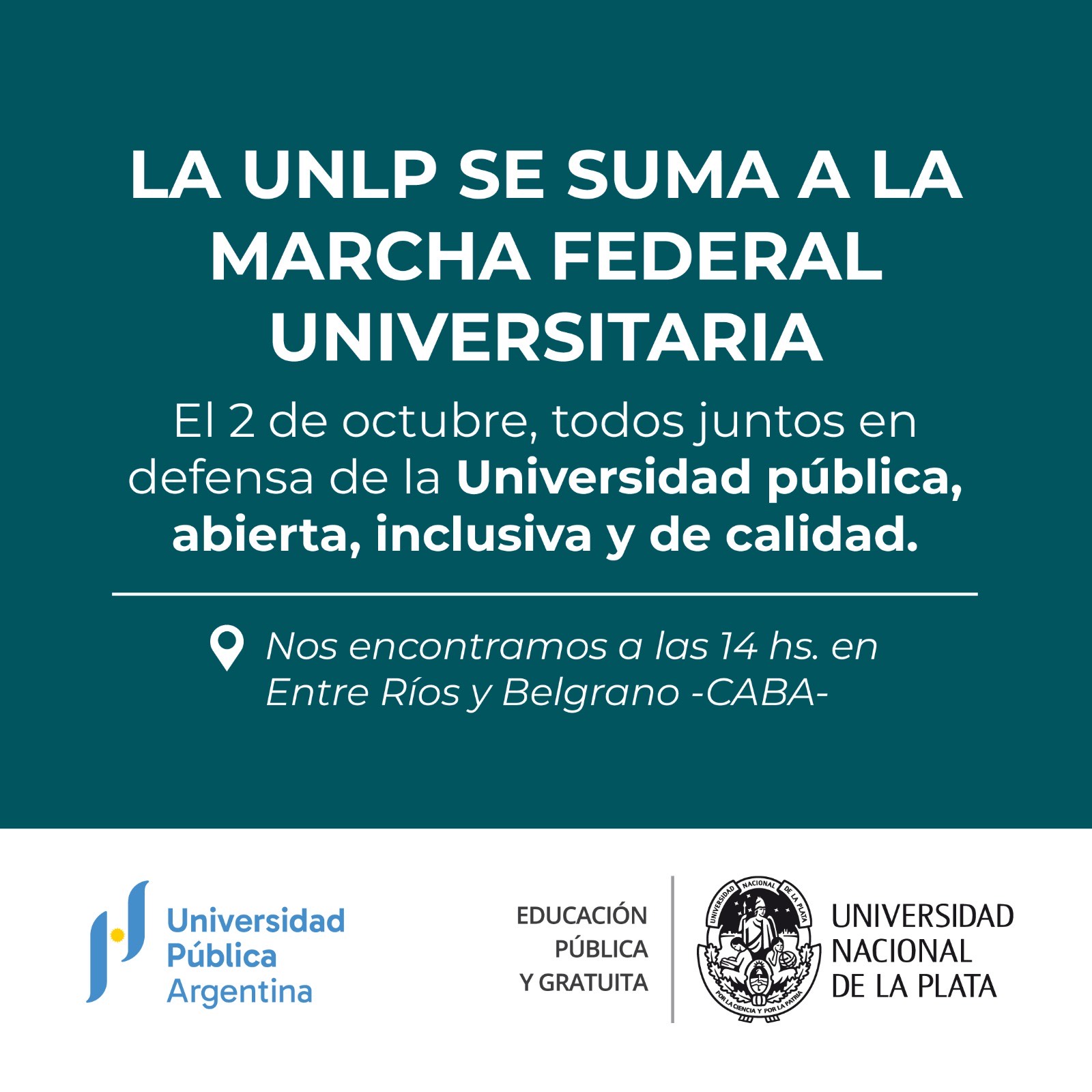 unlp marcha federal universitaria