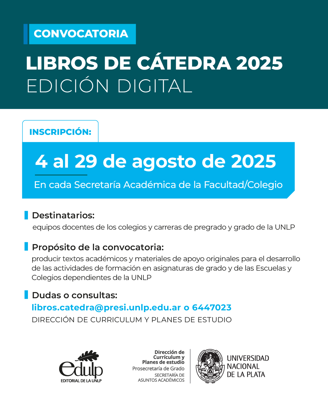 convocatoria libros de catedra 01